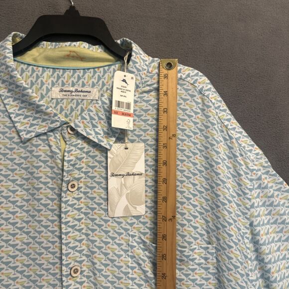 NWT Tommy Bahama Veracruz Cay Cocktail Mixer Martini Print Shirt Mens 3XLB S/S - Picture 5 of 7
